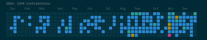 My 2024 GitHub Contributions